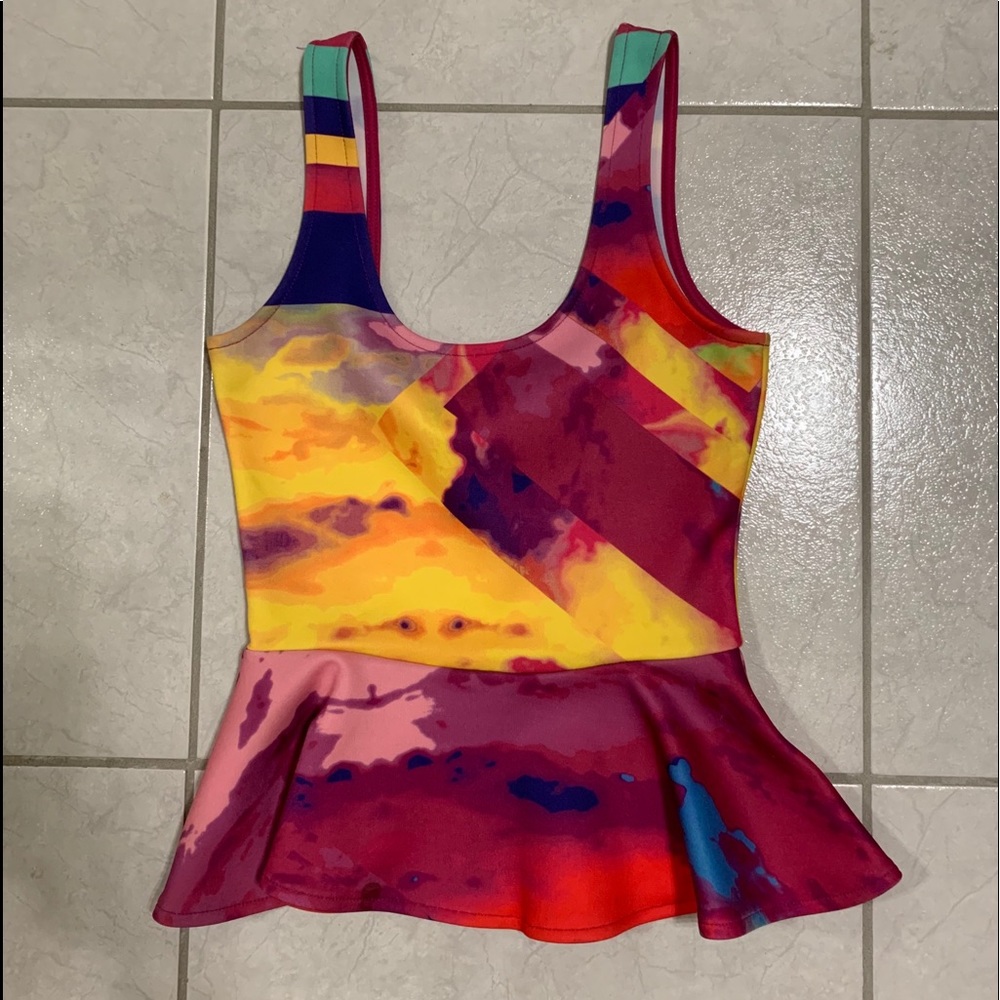 Bebe peplum fashion top